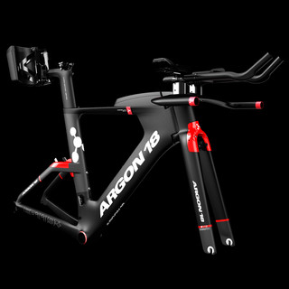 ARGON18 碳纤维计时TT铁三自行车IRONMAN (黑色、 E-119 PLUS、 旗舰款)