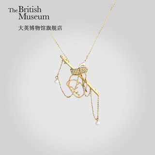 大英博物馆 “侍”胸针项链两用款 (6*4cm、金色)