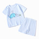 蓝粉象 夏季新款婴儿短袖套装 *3件