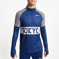 Nike Element 男子半长拉链开襟跑步上衣