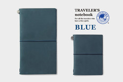 日本手账MIDORI TRAVELER'S notebook TN旅行者手账本笔记本护照本蓝色标准款