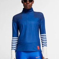 NIKE 耐克 Element 女子 1/4 拉链开襟跑步上衣