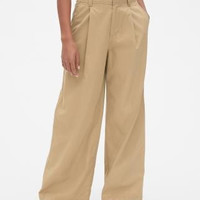 Gap 盖璞 419825 女士高腰阔腿裤