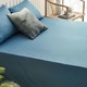  大朴（DAPU）床单 A类床品 60支精梳纯棉缎纹纯色床单 大双人被单 月光蓝 1.8米床 240*270cm　