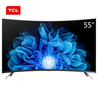 TCL 55V1 55英寸 4K 曲面液晶电视