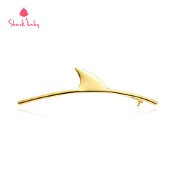 sharkbaby 线条胸针