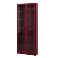 IKEA 宜家 BILLY毕利玻璃门书柜 (80*30*202cm)