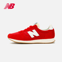 new balance 220系列 男女通用 复古跑步鞋 2017Q3U220RD 红色 40.5