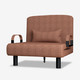 木以成居 懒人沙发 可折叠单人休闲椅 咖啡色LY-4101