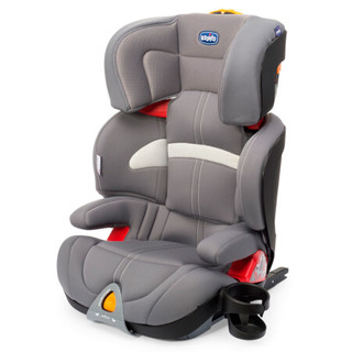 意大利chicco智高 儿童安全坐椅  3-12岁 ISOFIX高端原装进口 (灰色)3C CHIC07079245470170