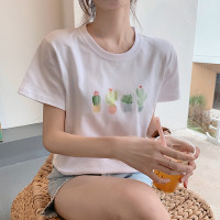 qiqiweyi 亲情唯依 女士纯棉短袖