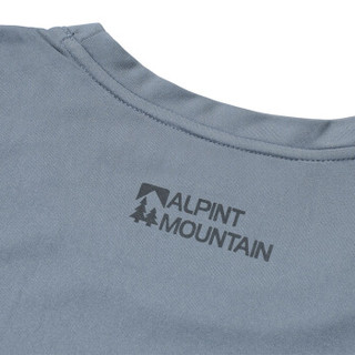 埃尔蒙特ALPINT MOUNTAIN 男女运动T恤 630-522 灰色 XL
