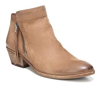 限尺码：Sam Edelman 女士Packer真皮粗跟短靴