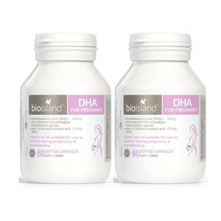 Bio island 孕妇DHA 海藻油 备孕孕期胶囊 60粒 两瓶