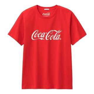 GU 极优 可口可乐系列 314524 男士字母印花T恤