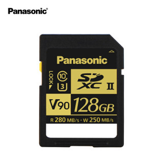 Panasonic 松下 RP-SDZA128ZX 128G SD存储卡 （SLC、UHS-II、C10、V90）
