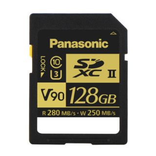 Panasonic 松下 RP-SDZA128ZX 128G SD存储卡 （SLC、UHS-II、C10、V90）