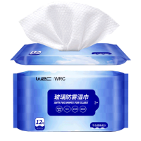 WRC 汽车玻璃防雾湿巾 12片