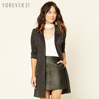Forever21 时尚混色长款长袖外套