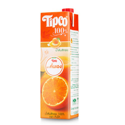泰国进口果汁饮料 泰宝（TIPCO）橙汁 NFC100%果汁 1L 单瓶体验装