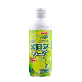 sangaria三佳利哈密瓜波子汽水500ml4瓶哈密瓜味