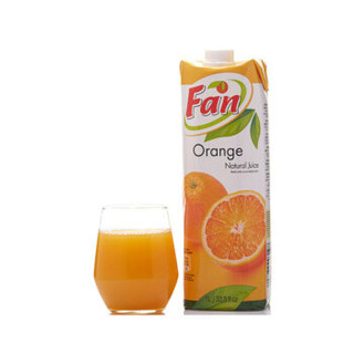 中粮 FAN纯果芬 进口100％橙汁（塞浦路斯直采）纯果芬 橙汁 (1L、橙味)