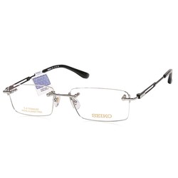 SEIKO 精工 HC1019 无框纯钛超轻眼镜架+明月1.60镜片