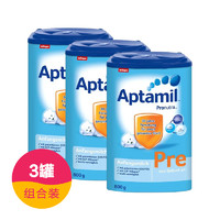Aptamil 爱他美 婴幼儿配方奶粉 Pre段 0-6个月 3罐装（2件）