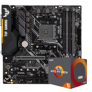 华硕（ASUS）TUF B450M-PLUS GAMING（AMD B450/socket AM4） AMD 锐龙5（r5）2600X 板U套装/主板 CPU套装