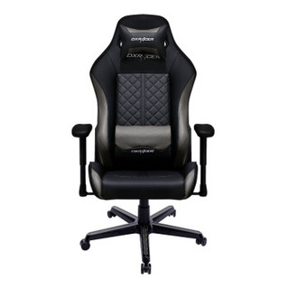 迪锐克斯（DXRACER）D73电脑椅 电竞椅办公椅老板椅人体工学椅会议皮椅家用转椅 黑灰豪华款