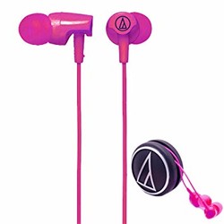 Audio-Technica 铁三角 ATH-CLR100 PK 时尚多彩 入耳式耳机 粉红色