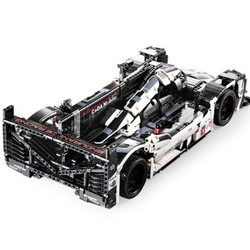 双鹰 积木拼装跑车模型玩具无线遥控仿真耐力赛车919积木赛车（不带遥控）