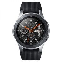 SAMSUNG 三星 Galaxy Watch 智能手表 46mm 银色 黑色橡胶表带（运动、健身、跟踪）