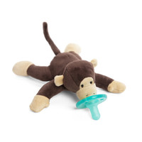 WubbaNub 美国wubbanub安抚奶嘴新生婴儿宝宝防胀气防龅牙神器带玩偶收纳盒