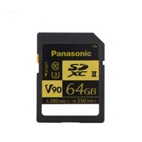新品发售：Panasonic 松下 SD存储卡 UHS-II C10 V90 64GB