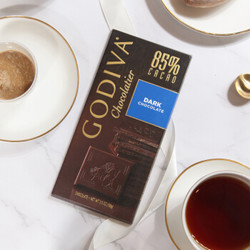歌帝梵(GODIVA) 85%可可黑巧克力片 排块 100g *2件