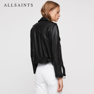 ALLSAINTS WL115E 皮革夹克 (10、黑色)
