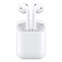 Apple 苹果 AirPods2  蓝牙无线耳机  (配无线充电盒) (iOS、耳塞式、白色)