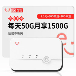 京东路由馆 无限流量随身wifi 每天50G 移动4g无线路由器