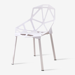 鑫美达 椅子 餐椅 电脑椅 休闲办公椅 书桌椅子 BW-209 白 加凑单 *3件