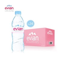 Evian 依云 天然矿泉水 500ml*24瓶  *2件