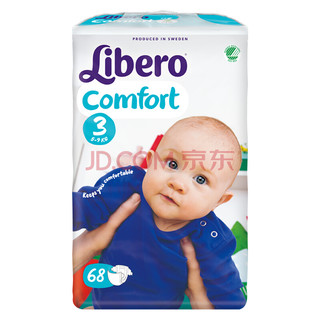 Libero 丽贝乐 comfort 婴儿尿裤 S104片(3-6kg)