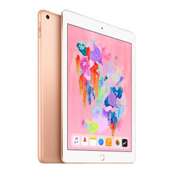 Apple iPad 平板电脑 2018年新款9.7英寸（128G WLAN版/A10 芯片/Touch ID MRJP2CH/A）金色