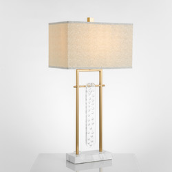 兰亭集势美式台灯个性创意水晶北欧后现代简约样板房卧室床头灯具
