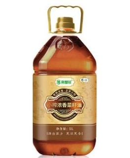 中粮荆楚花小榨浓香菜籽油5L非转基因物理压榨健康食用油家用 *2件