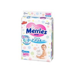 Kao 花王 Merries 妙而舒 婴儿纸尿裤 M64片 4包装
