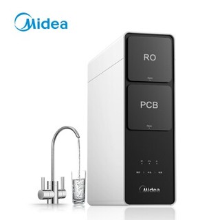 美的（Midea）麒麟(J600)新升级家用直饮RO反渗透 双出水设计 600G无桶大通量纯水机  MRC1782D-600G