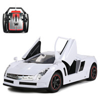 乐帆（lefant）遥控车汽车儿童玩具漂移跑车1:10凯迪拉克可充电可开门 白色充电款
