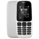 诺基亚新105 白色 直板按键 移动联通2G手机 老人手机 学生备用功能机
