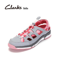 Clarks其乐童鞋夏三瓣底女童鞋中童轻便舒适女童凉鞋TriSurfInf